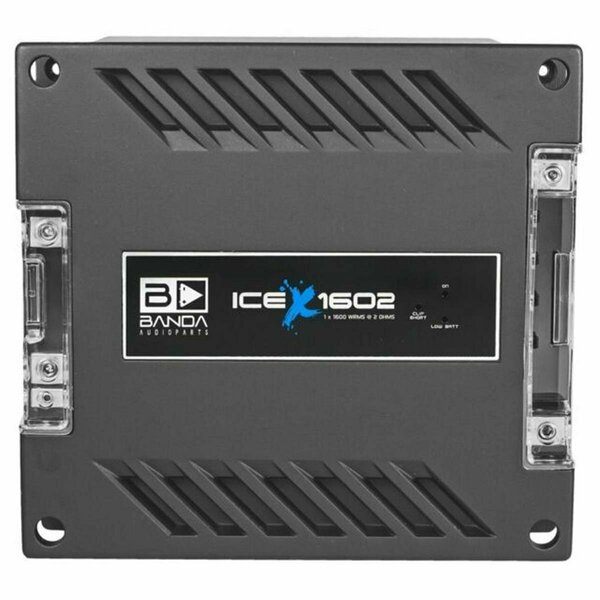Banda 1600W 2 Ohm Car Audio Amplifier, Red ICEX1600.2RED